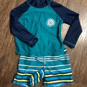 Boys swimsuit with rash guard